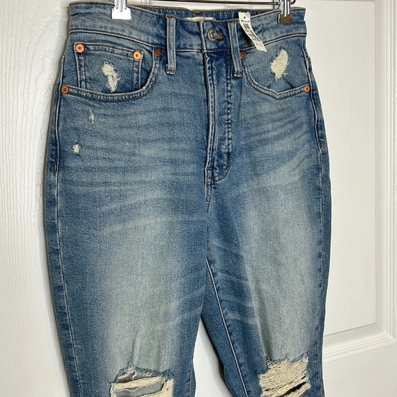 Madewell NWT Curvy Perfect Vintage Distressed Jeans Women's 24 #NC352 - Picture 5 of 11